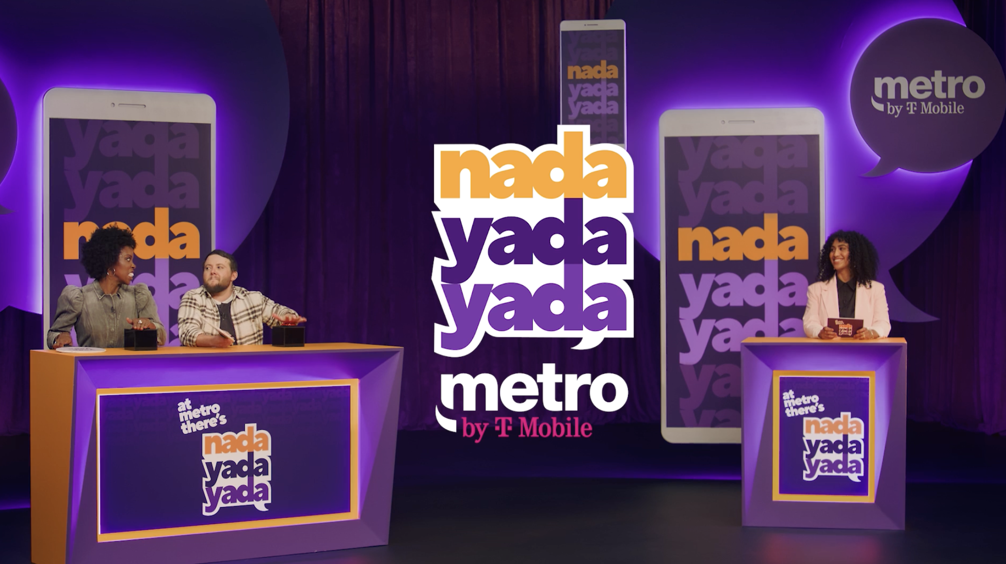 Metro by T-Mobile Nada Yada Yada campaign still