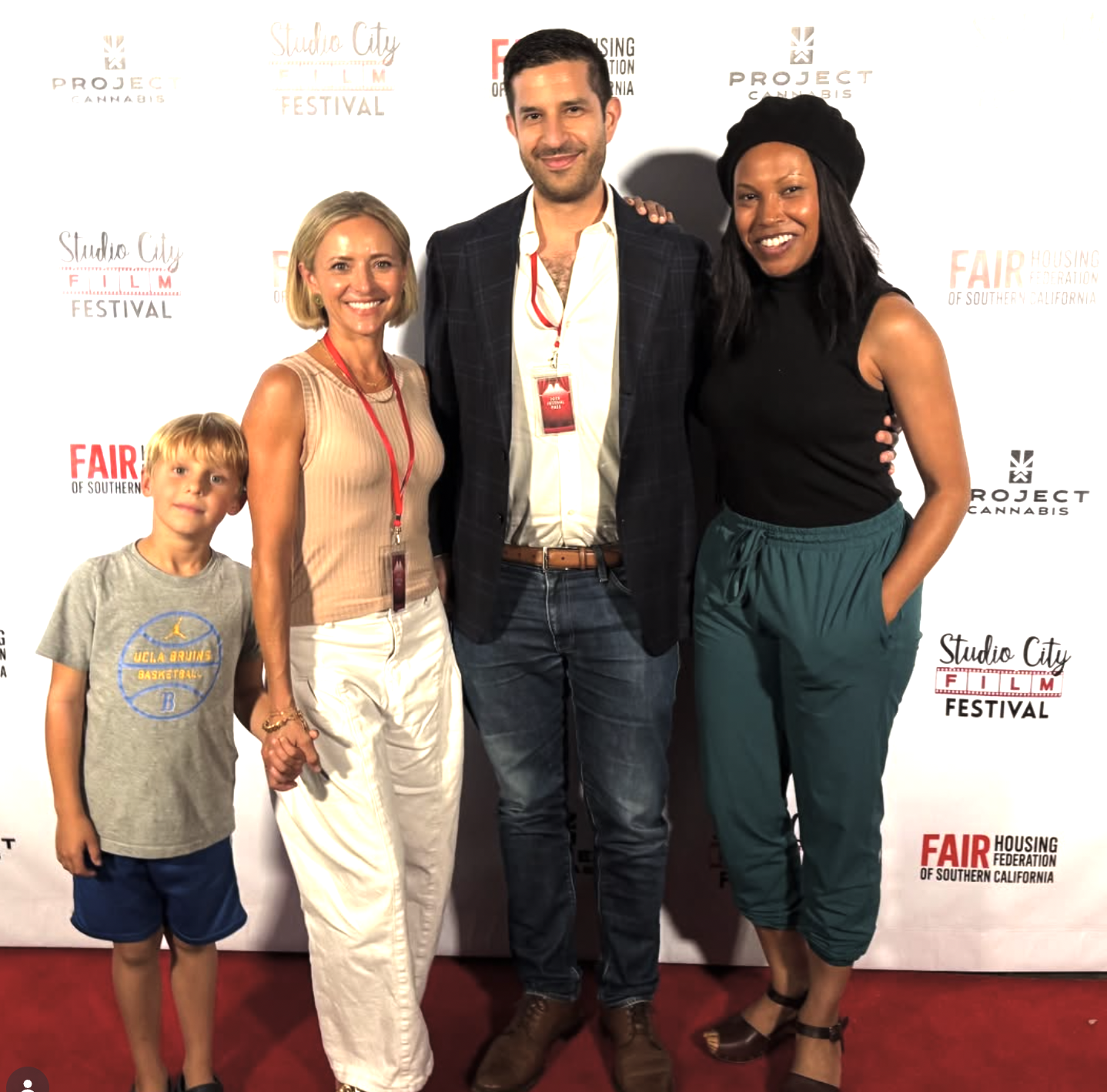 The Fun in Funny cast and filmmakers at a Los Angeles screening
